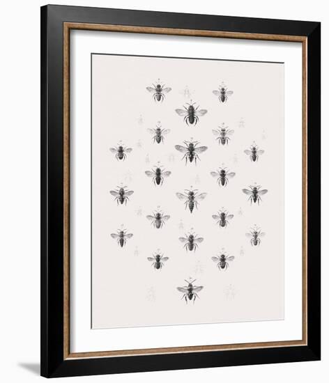Meadow Bees-Maria Mendez-Framed Giclee Print