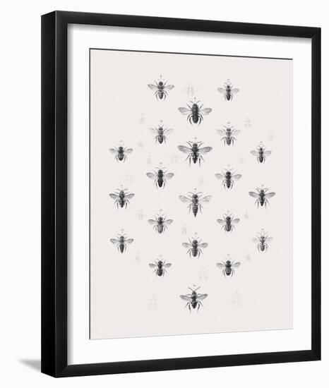 Meadow Bees-Maria Mendez-Framed Giclee Print