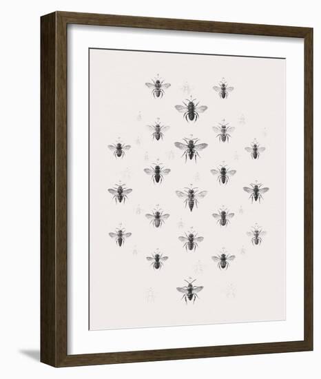 Meadow Bees-Maria Mendez-Framed Giclee Print