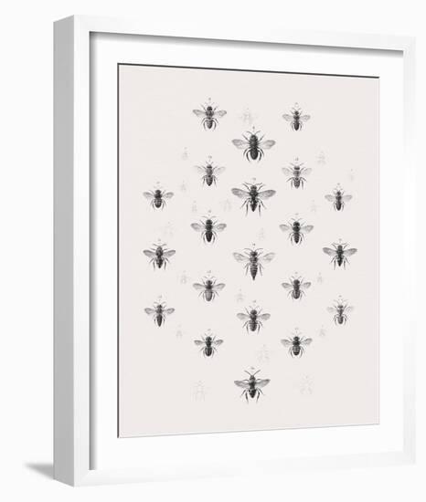 Meadow Bees-Maria Mendez-Framed Giclee Print