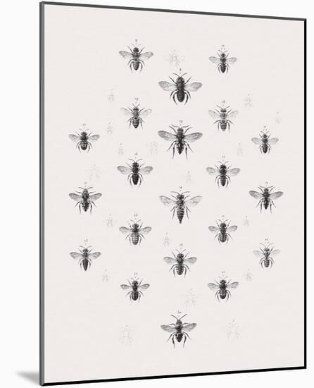 Meadow Bees-Maria Mendez-Mounted Giclee Print