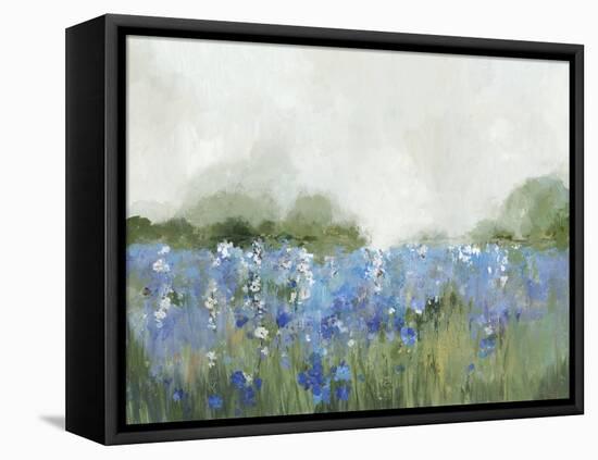 Meadow Bluebells Field-Allison Pearce-Framed Stretched Canvas