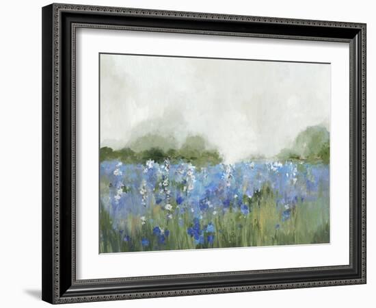 Meadow Bluebells Field-Allison Pearce-Framed Art Print