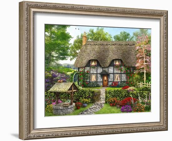 Meadow Cottage-Dominic Davison-Framed Art Print