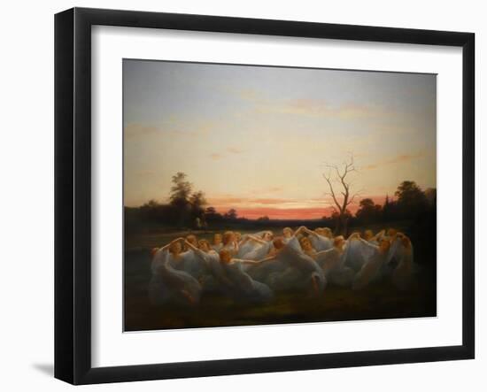 Meadow Elves (The Fairies of Meado)-Nils Jakob Blommér-Framed Giclee Print