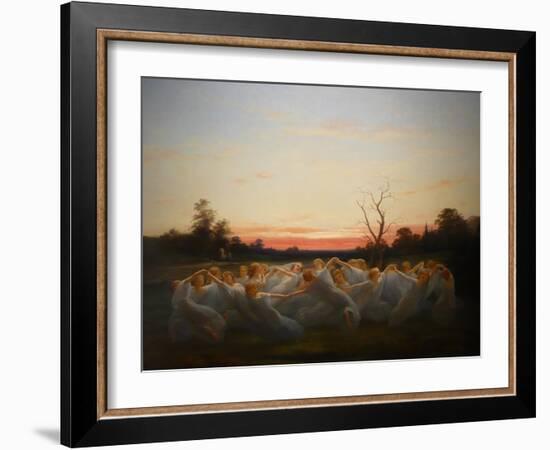 Meadow Elves (The Fairies of Meado)-Nils Jakob Blommér-Framed Giclee Print