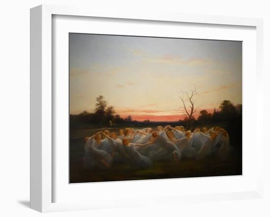 Meadow Elves (The Fairies of Meado)-Nils Jakob Blommér-Framed Giclee Print