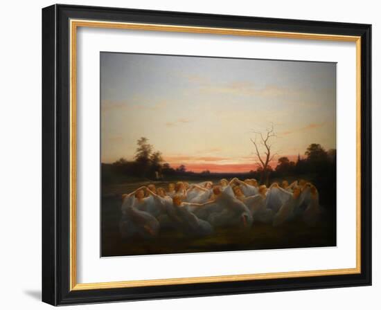 Meadow Elves (The Fairies of Meado)-Nils Jakob Blommér-Framed Giclee Print