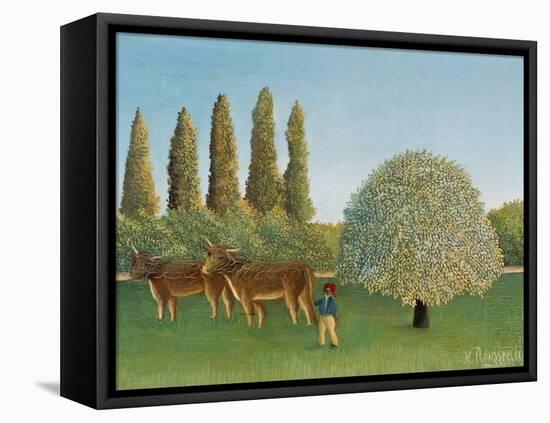 Meadow (pasture). 1910-Henri Rousseau-Framed Premier Image Canvas