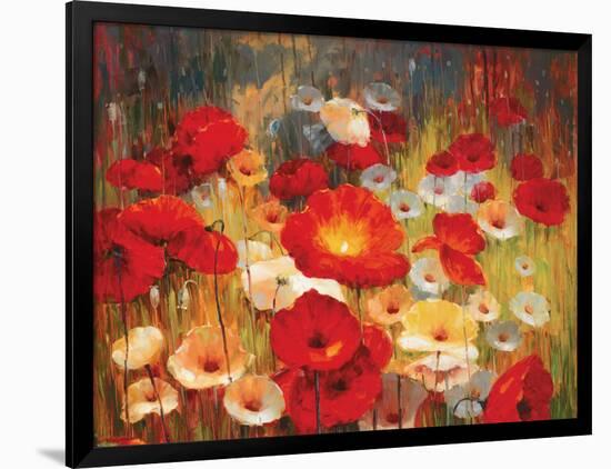 Meadow Poppies I-Lucas Santini-Framed Art Print