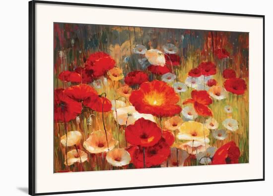 Meadow Poppies I-Lucas Santini-Framed Art Print