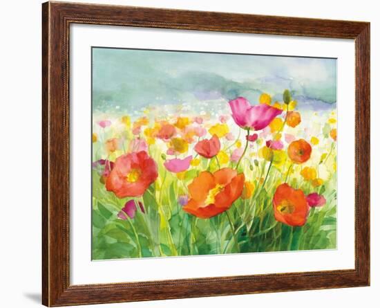 Meadow Poppies-Danhui Nai-Framed Art Print