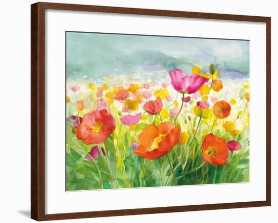 Meadow Poppies-Danhui Nai-Framed Art Print