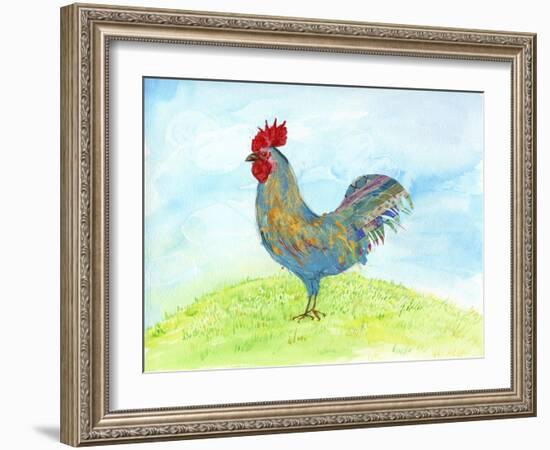 Meadow Rooster-Ingrid Blixt-Framed Art Print