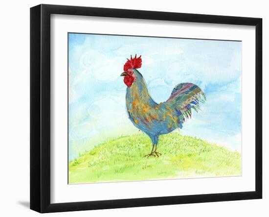 Meadow Rooster-Ingrid Blixt-Framed Art Print