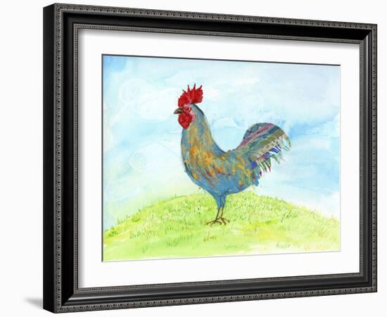 Meadow Rooster-Ingrid Blixt-Framed Art Print