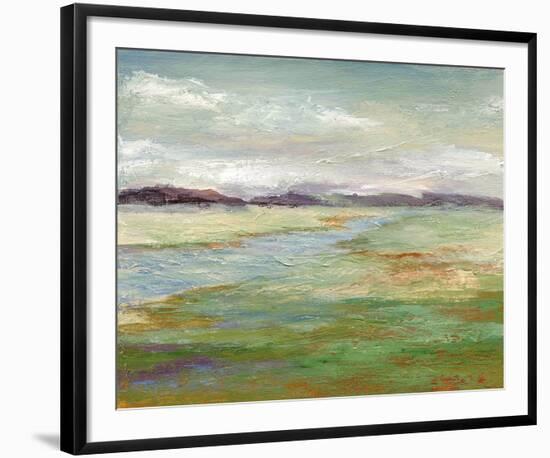 Meadow Stream II-null-Framed Art Print