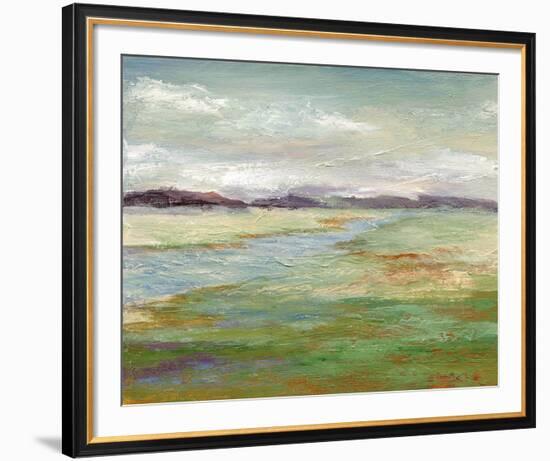 Meadow Stream II-null-Framed Art Print