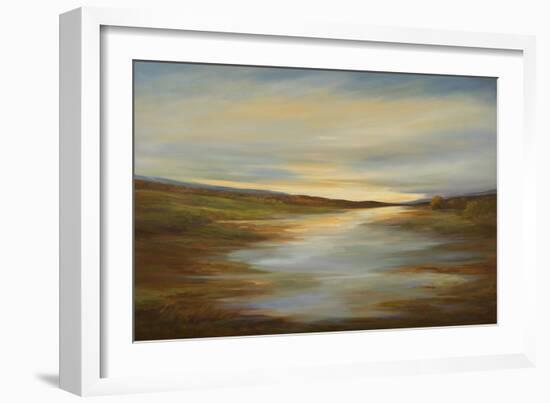 Meadow Sunset-Sheila Finch-Framed Art Print