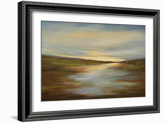 Meadow Sunset-Sheila Finch-Framed Art Print