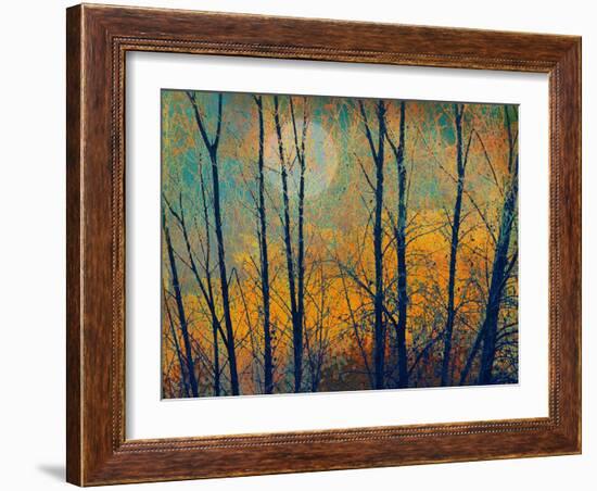 Meadow Trees II-Chris Vest-Framed Art Print