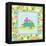 Meadow Turtle I-Betz White-Framed Stretched Canvas