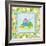 Meadow Turtle I-Betz White-Framed Art Print