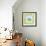 Meadow Turtle I-Betz White-Framed Art Print displayed on a wall