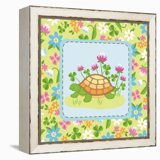 Meadow Turtle II-Betz White-Framed Stretched Canvas