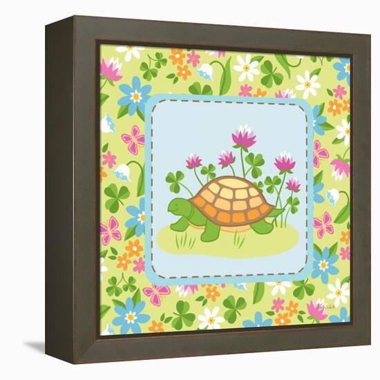 Meadow Turtle II-Betz White-Framed Stretched Canvas