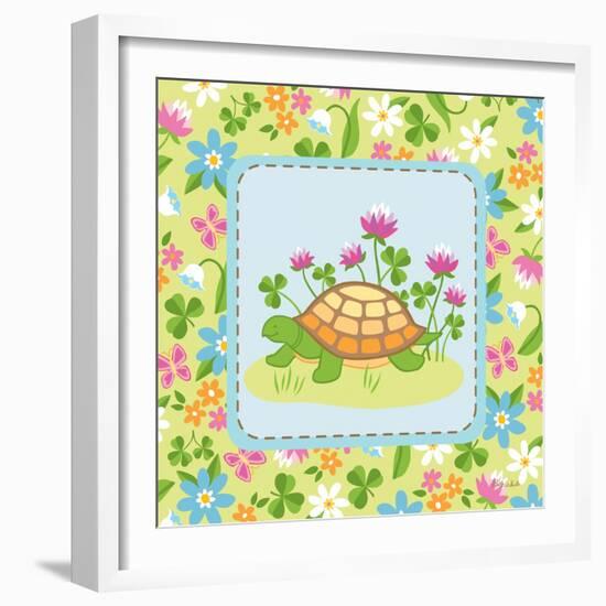 Meadow Turtle II-Betz White-Framed Art Print