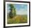 Meadow With Poplars-Claude Monet-Framed Art Print