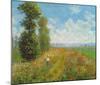 Meadow With Poplars-Claude Monet-Mounted Art Print