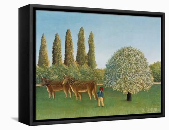 Meadowland (The Pasture)-Henri Rousseau-Framed Premier Image Canvas