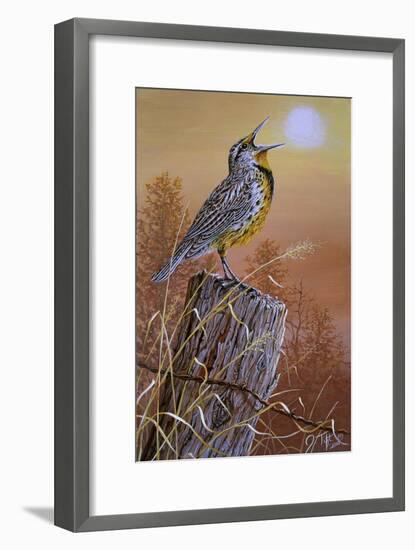 Meadowlark Painting-Jeff Tift-Framed Giclee Print