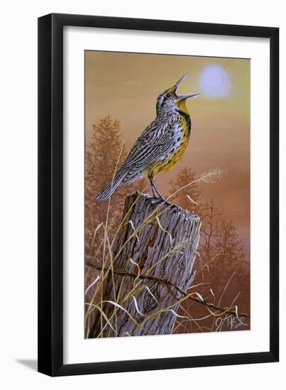 Meadowlark Painting-Jeff Tift-Framed Giclee Print