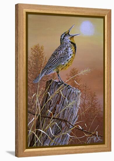 Meadowlark Painting-Jeff Tift-Framed Premier Image Canvas