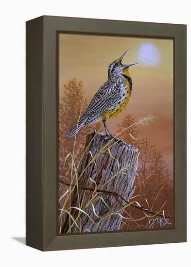 Meadowlark Painting-Jeff Tift-Framed Premier Image Canvas