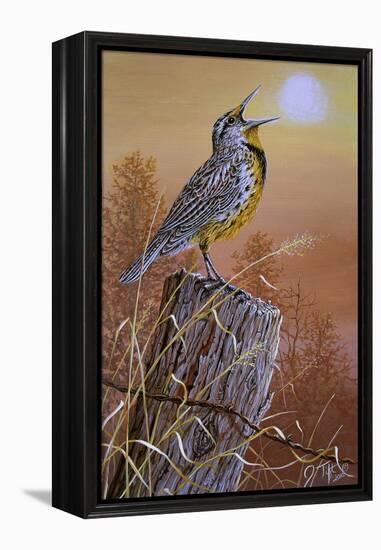 Meadowlark Painting-Jeff Tift-Framed Premier Image Canvas