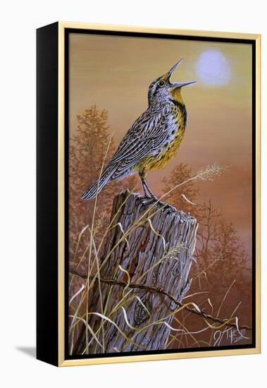 Meadowlark Painting-Jeff Tift-Framed Premier Image Canvas