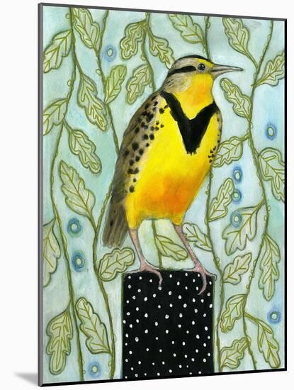 Meadowlark-null-Mounted Art Print