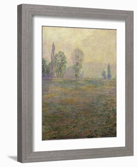 Meadows at Giverny-Claude Monet-Framed Art Print