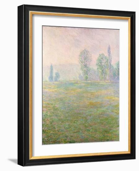 Meadows in Giverny, 1888-Claude Monet-Framed Giclee Print