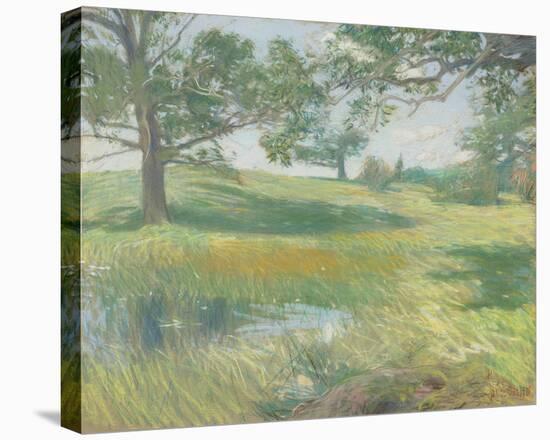 Meadows-Frederick Childe Hassam-Framed Stretched Canvas