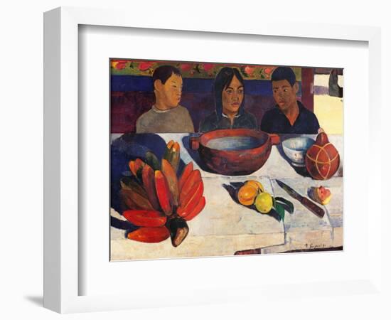 Meal, Bananas-Paul Gauguin-Framed Art Print