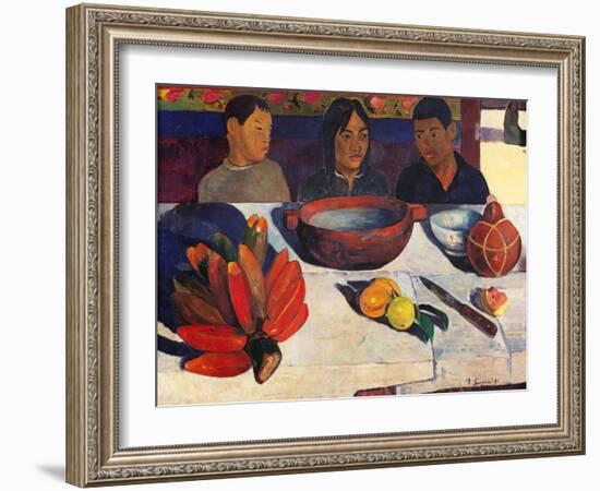 Meal, Bananas-Paul Gauguin-Framed Art Print