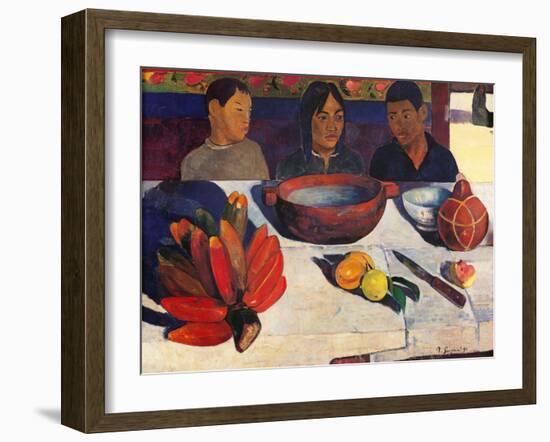 Meal, Bananas-Paul Gauguin-Framed Art Print