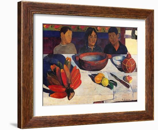 Meal, Bananas-Paul Gauguin-Framed Art Print