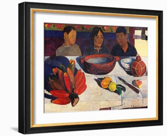 Meal, Bananas-Paul Gauguin-Framed Art Print