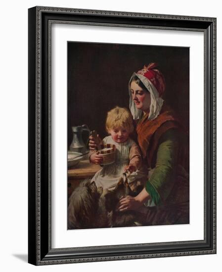 'Meal Time', c1850, (c1915)-John Phillip-Framed Giclee Print